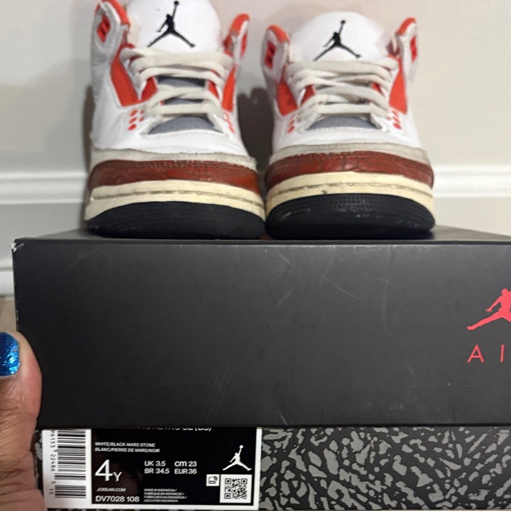 Jordan Kids Sneakers White and Red